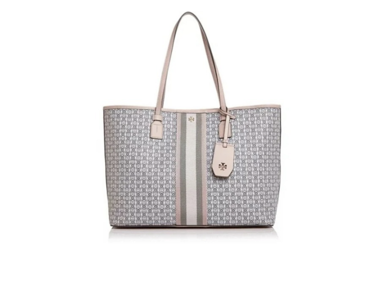 TORY BURCH Gemini Link Canvas Top-Zip Tote - Tienda Fishisfast